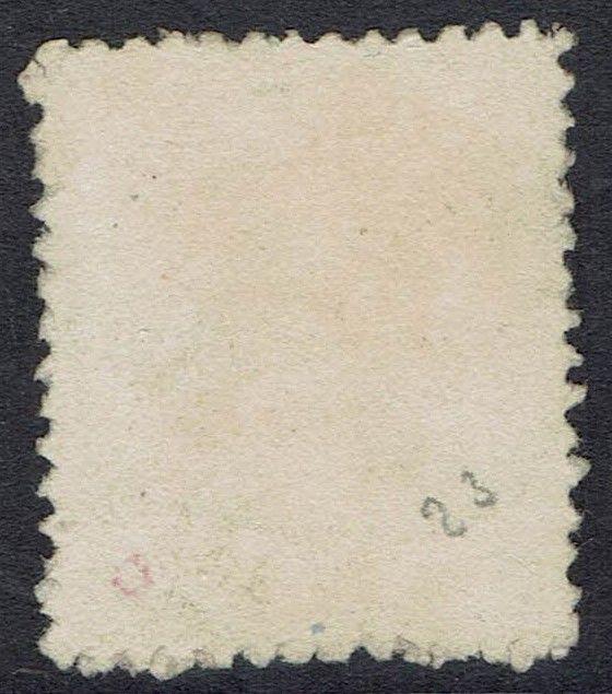 QUEENSLAND 1866 QV CHALON 5/- USED 