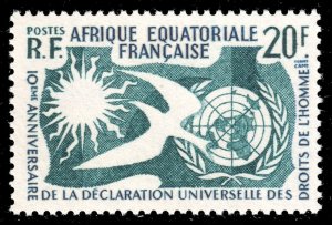 French Equatorial Africa #202  MNH - Human Rights (1958)
