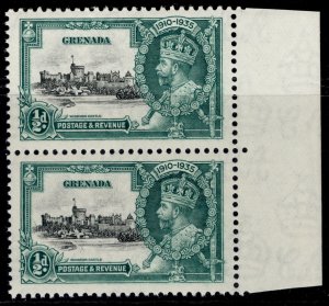 GRENADA GV SG145k, ½d black & green, NH MINT. Cat £85. KITE and VERTICAL LOG