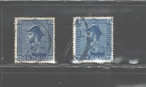 NEW ZEALAND 1926, #182a and #182 Scott $75.00 & $35.00