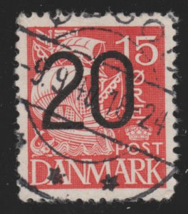 Denmark 271 Numeral O/P 1940
