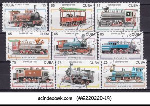 CUBA - 1996 RAILWAY LOCOMOTIVE - 9V - USED