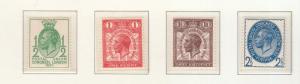 GEORGE 5TH 1929 PUC LOW VALUE SET MOUNTED MINT