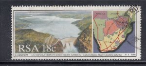 South Africa 1990 Sc# 784 Cahora bassa hydroelectric used,