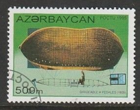 1995 Azerbaijan - Sc 512 - used VF - 1 single - Airship