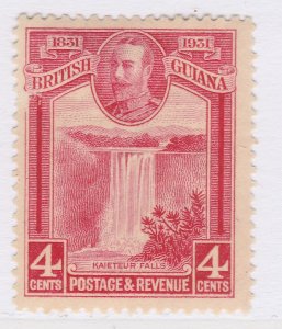 1931 British Colonies Guiana 4c Kaieteur Falls MH* Stamp A23P47F13899-