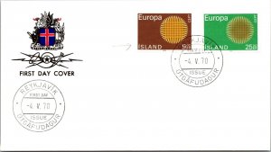 Iceland FDC 1970 EUROPA - Reykjavik - J16491
