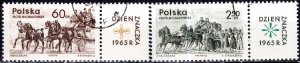 Poland; 1965,: 1363-1364; Used  Cpl. CTO Set w/TAB