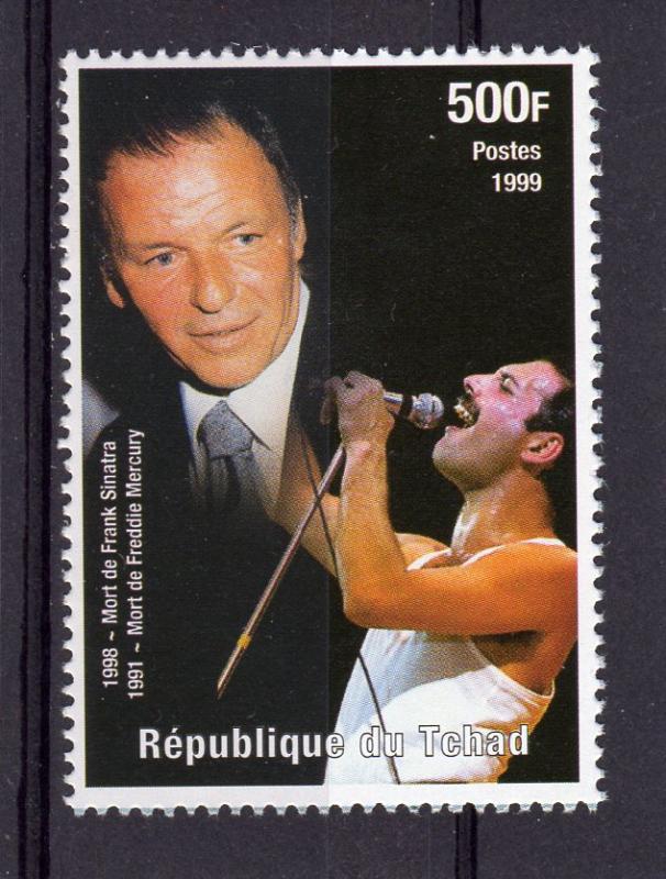 Chad 1999 Sc#810i Freddie Mercury/Frank Sinatra Set (1) Perforated MNH