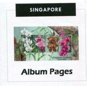 Singapore CD-Rom 1948-2020 Color Illustrated Album Pages with New Update