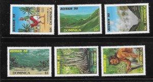 Dominica 1988 Reunion Tourism Campaign Sc 1074-1079 MNH A2674