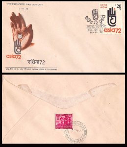 INDIA - 1972 ASIA 72 - FDC
