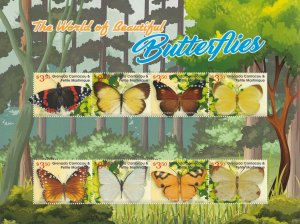 Grenadines Grenada 2021 MNH World of Beautiful Butterflies Stamps 8v M/S