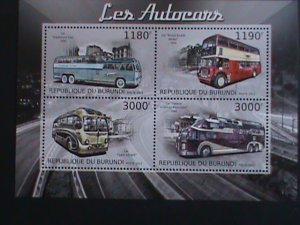 ​BURUNDI STAMP 2012 SC#1251 1940 GENERAL AUTO COACH-BUSES-MNH S/S SHEET  VF