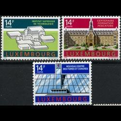 LUXEMBOURG 1992 - Scott# 863-5 Buildings Set of 3 NH