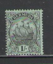 Bermuda Sc 48 1912 1 shilling caravel stamp mint