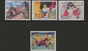 Monaco 1242-45  1980 set 4  vf mint  hinged