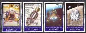 Bahamas Sc# 942-945 MNH 1999 Manned Moon Landing 30th