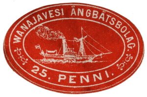 (I.B) Finland Local Post : Wanajavesi Steamship Company 25p