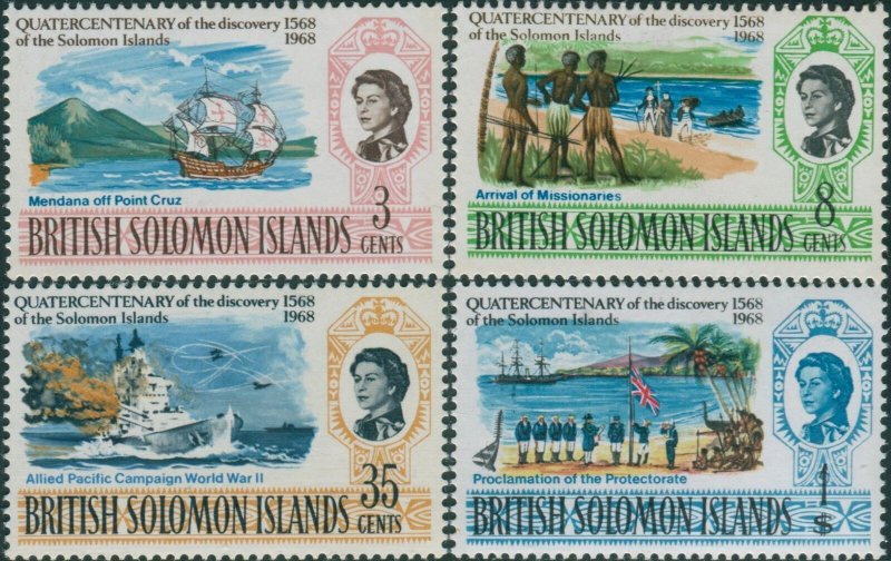 Solomon Islands 1968 SG162-165 Discovery set MLH