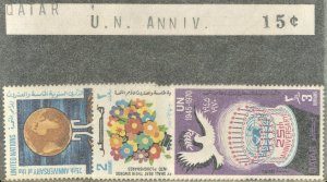 QATAR -SC #226-227-228 MINT NH SET OF 3 - 1970 - Item QATAR001