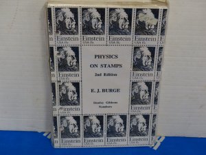 Philatelic Literature Physics on Stamps by E J Burge - looseleaf book