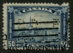 CANADA #176 USED PERFIN