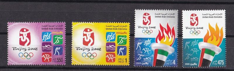 2008  UAE  SPORT ,2002 OLYMPIC BEIJING  COMPLETE SET   ,    MNH