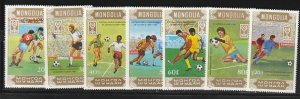 Mongolia 1465-71 Soccer Mint NH