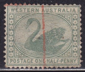 Western Australia 89 Swan ½p 1910