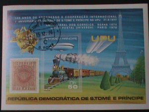 ​ST.THOMAS-1978 CENTENARY OF UPU CTO-S/S-VF FANCY CANCEL WE SHIP TO WORLDWIDE