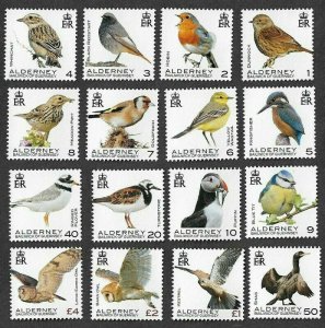 Alderney 2020 MNH Stamps Scott 652-667 Birds Owls Definitives