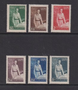 Finland    #227-232  MH  1941  field marshal Mannerheim