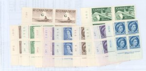 Canada #O33/O45 Mint (NH) Plate Block
