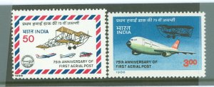 India #1116-1117 Mint (NH) Single (Complete Set)