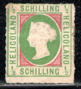 German States Heligoland Scott # 1, unused, no gum, type I