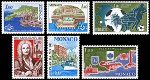 Monaco Scott 1107-1108, 1109, 1110, 1111-1112 (1978) Mint NH VF C