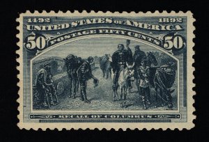 EXCEPTIONAL GENUINE SCOTT #240 MINT D-OG (NH) 1893 COLUMBIAN EXPO ISSUE #20365