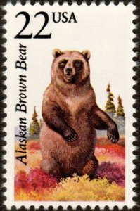 United States 2310 - Mint-NH - 22c Alaska Brown Bear (1987) (cv $1.00)