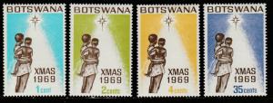 Botswana  1969  Scott No. 54-57  (N**)  Complet