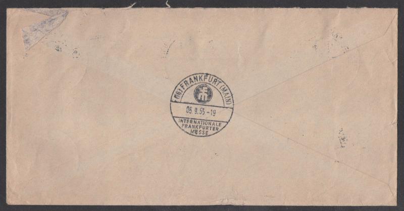 **Germany Cover SC# 728-33 + Berlin 9N104, 107, 112 To USA