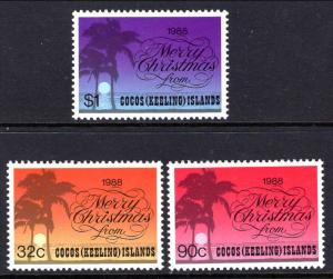 Cocos Keeling Islands 200-202 Christmas MNH VF