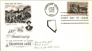 US 1130 Silver Centennial Artcraft Pencil FDC