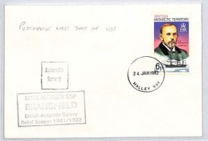 BRITISH ANTARCTIC TERRITORY Cover 1982 {samwells-covers}ZK115