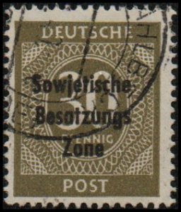 Germany DDR (Russ. Zone) 10N18 - Used - 30pf Numeral (1948) (cv $2.25)