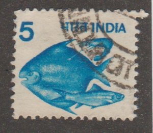 India 837a fish - 13 perf