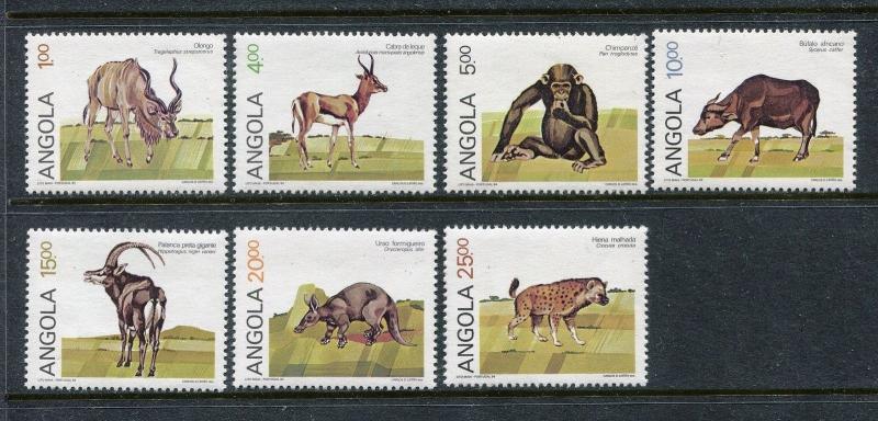 Angola 689-695, MNH, Wild Animals Fauna Monkey 1984. x29178