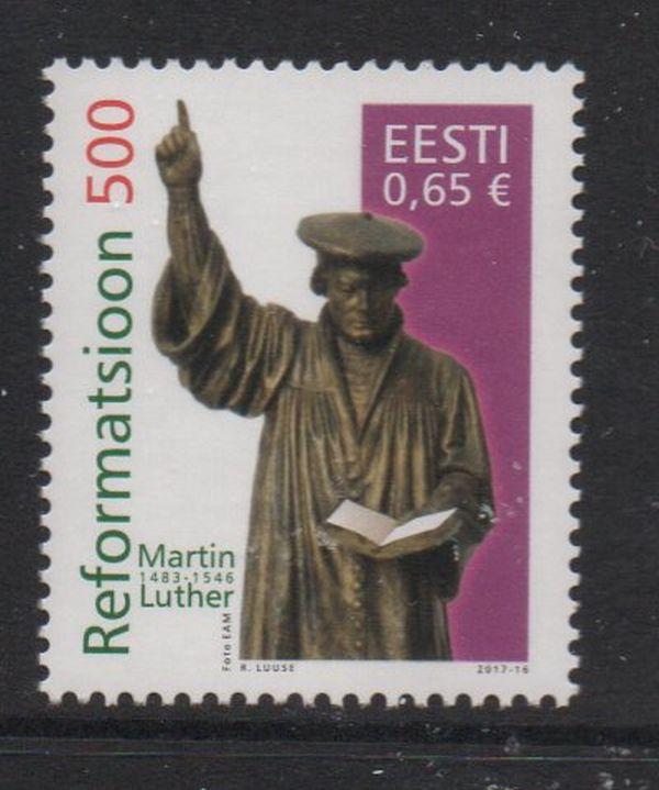 Estonia Sc 843 2017 Martin Luther stamp mint NH