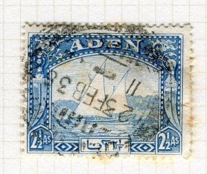 ADEN; 1937 early DOW issue fine used 2.5a. value