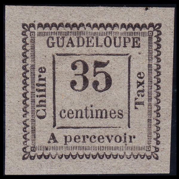 Guadeloupe Scott J11 (1884) Mint H VF, CV $60.00